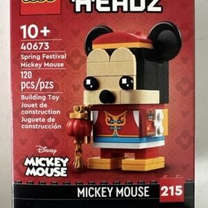 LEGO BRICK'H'EADZ Disney "Spring Festival Mickey Mouse" 40673 UNOPENED